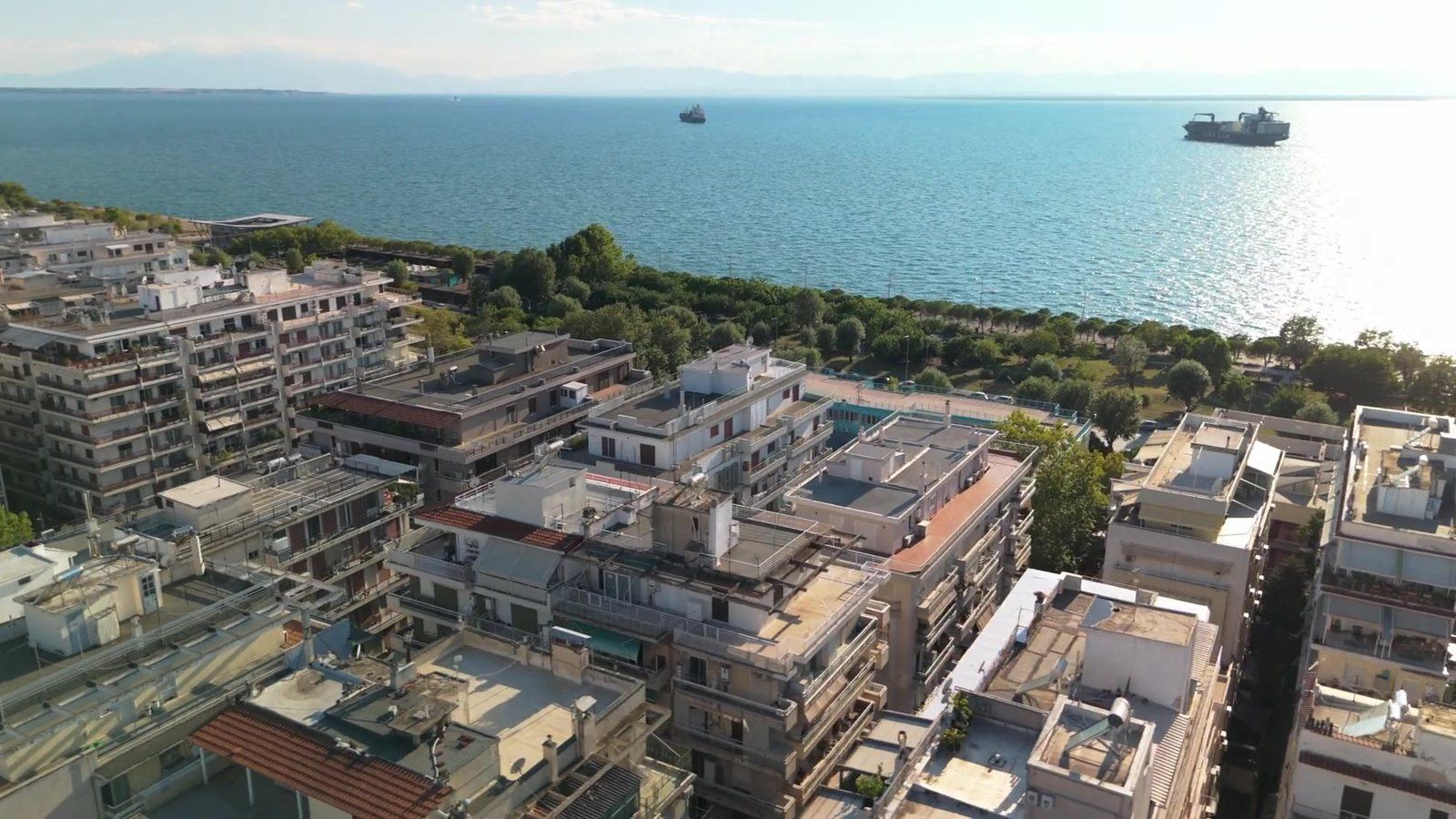 Selanik körfezi manzarası
